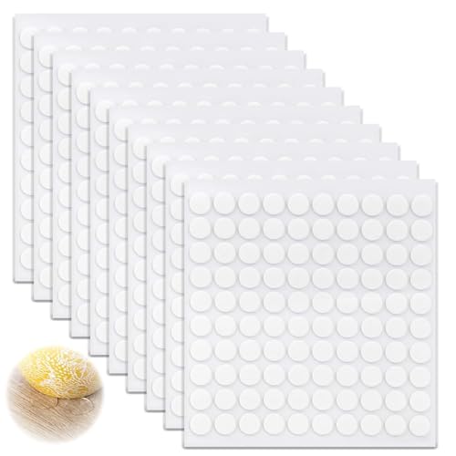 GUTERTOP 1100 Stück Klebepunkte Doppelseitig Transparent, Doppelseitiges Klebeband Ablösbar, Doppelseitige Klebepunkte für Festivaldekoration DIY Handwerk von GUTERTOP