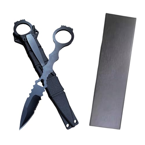 GUTERTOP Messer Outdoor, Tactical Knife mit Messerscheide, 17CM Edc Feststehendes Messer für Outdoor Camping Angeln Wandern von GUTERTOP