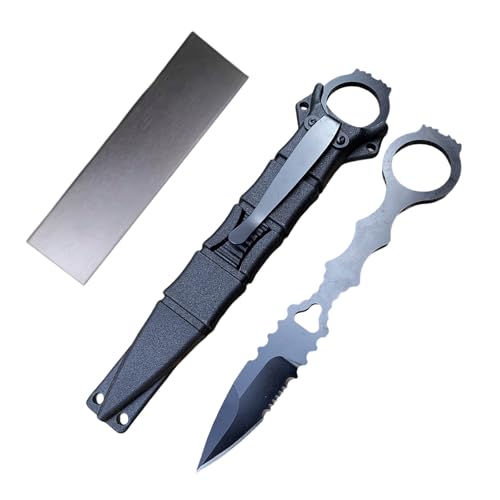 GUTERTOP Messer Outdoor, Tactical Knife mit Messerscheide, 17CM Edc Feststehendes Messer für Outdoor Camping Angeln Wandern von GUTERTOP