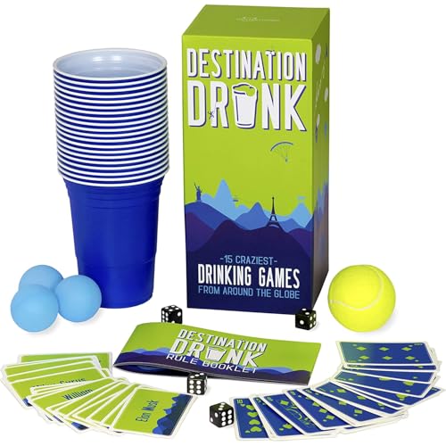 Destination Drunk - 15 Craziest Drinking Games from Around The Globe (Adult Party Games from Japan, Peru, Germany, Russia and More) von GUTTER GAMES