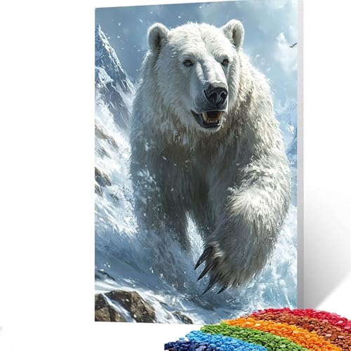 5D Diamond Painting Kinder Bär, Diamond Painting Erwachsene Tier Bastelset Erwachsene Malen nach Zahlen mit Diamant 100 x 135 cm, Crystal Art Kreatives für Mädchen und Geschenke für Frauen GYL448 von GUUOYUAL