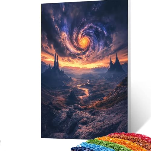 5D Diamond Painting Kinder Berg, Diamond Painting Erwachsene Wolke Bastelset Erwachsene Malen nach Zahlen mit Diamant 100x135 cm, Crystal Art Kreatives für Mädchen,Geschenke für Frauen,Wand Deko 9/318 von GUUOYUAL