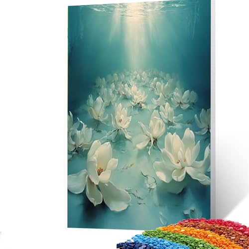 5D Diamond Painting Kinder Blume, Diamond Painting Erwachsene Pflanzen Bastelset Erwachsene Malen nach Zahlen mit Diamant 100x135 cm,Crystal Art Kreatives für Mädchen,Geschenke für Frauen,Wand Deko 8/ von GUUOYUAL