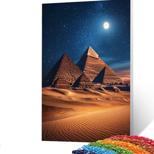 5D Diamond Painting Kinder Sternenhimmel, Diamond Painting Erwachsene Pyramide Bastelset Erwachsene Malen nach Zahlen mit Diamant 40x55cm, Crystal Art Kreatives für Mädchen, Geschenke für Frauen 1/655 von GUUOYUAL