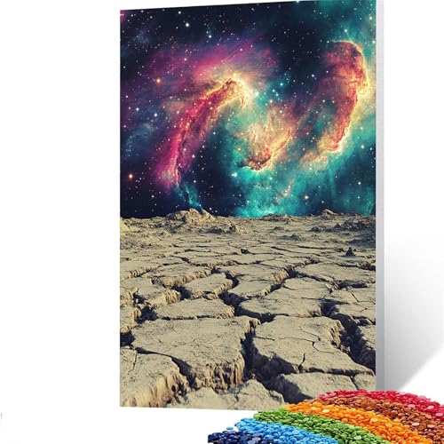 5D Diamond Painting Kinder Sternenhimmel, Diamond Painting Erwachsene Universum Bastelset Erwachsene Malen nach Zahlen mit Diamant 30 x 40 CM, Crystal Art Kreatives für Mädchen und Geschenke GYL199 von GUUOYUAL