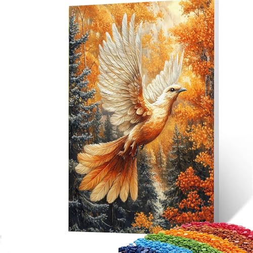 5D Diamond Painting Kinder Vögel, Diamond Painting Erwachsene Baum Bastelset Erwachsene Malen nach Zahlen mit Diamant 30x40CM, Crystal Art Kreatives für Mädchen, Geschenke für Frauen, Wand Deko 0/6141 von GUUOYUAL