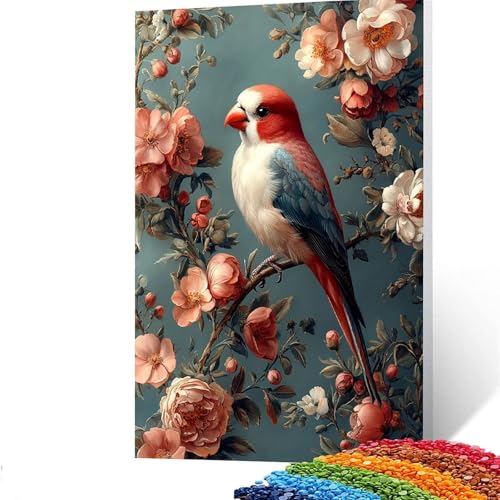 5D Diamond Painting Kinder Vögel, Diamond Painting Erwachsene Blume Bastelset Erwachsene Malen nach Zahlen mit Diamant 100x135cm, Crystal Art Kreatives für Mädchen und Geschenke für Frauen GYL719 von GUUOYUAL