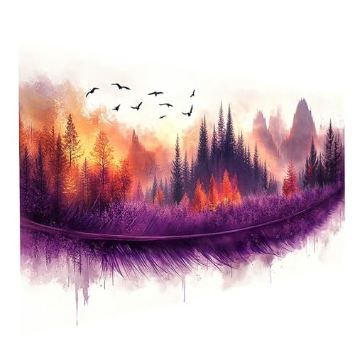 Diamond Painting Erwachsene Baum 5D DIY Set Malen Nach Zahlen Erwachsene mit Strasssteine 180 x 90 cm Diamant Painting Bilder Landschaft, Diamond Leinwand Bilder Stickerei Embroidery Kit GYL3266 Diamond Painting Erwachsene Baum 5D DIY Set Malen Nach Zahlen Erwachsene mit Strasssteine 180 x 90 cm Diamant Painting Bilder Landschaft, Diamond Leinwand Bilder Stickerei Embroidery Kit GYL3266 von GUUOYUAL