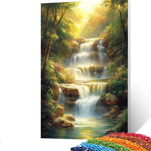 Diamond Painting Erwachsene Stürze, Vollbohrer Diamant Malerei Baum, DIY Bastelset Erwachsene Diamant Painting Bilder Kinder 90 x 120 CM für Wohnzimmer Schlafzimmer Wanddeko,Geschenke für Frauen GYL19 von GUUOYUAL