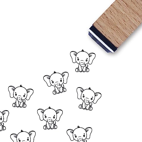 Elefant Gummistempel, 1,9 cm kleiner Mini-Stempel für Scrapbooking, Kartenherstellung, Planer von GUVSPTI