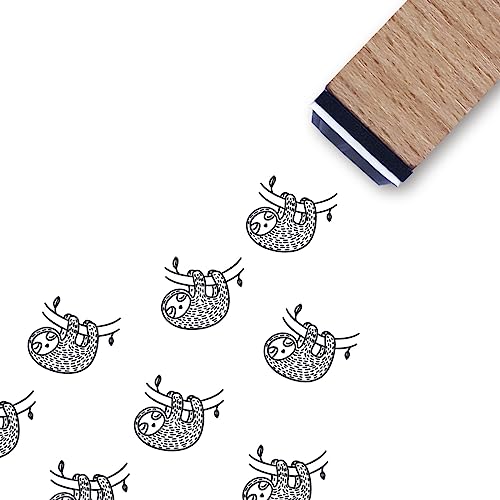 Faultier-Gummistempel, 1,9 cm, kleiner Mini-Stempel für Scrapbooking, Kartenherstellung, Planer von GUVSPTI