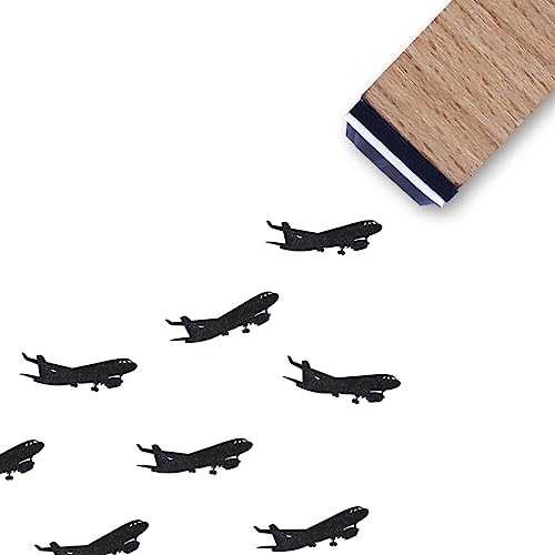 Flugzeug-Gummistempel, 1,9 cm, kleiner Mini-Stempel für Scrapbooking, Kartenherstellung, Planer von GUVSPTI