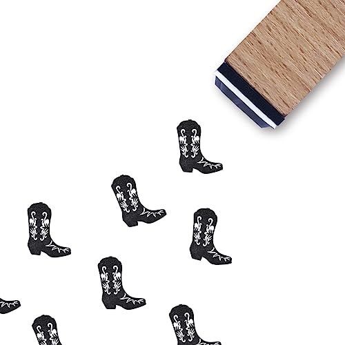 Gummistempel, Stiefel, 1,9 cm, kleiner Mini-Cowboy-Cowgirl-Stempel für Scrapbooking, Kartenherstellung, Planer von GUVSPTI