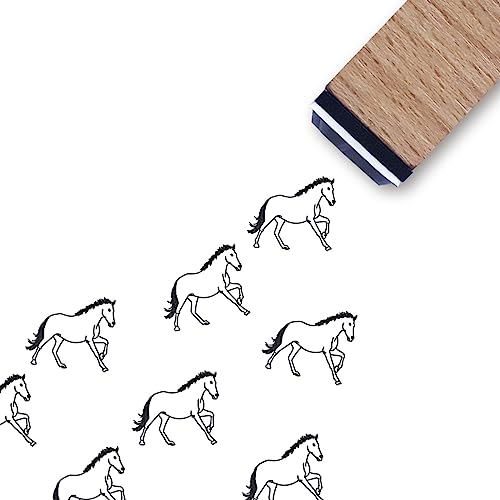 Gummistempel Pferd 3/5 Zoll kleiner Mini-Stempel für Scrapbooking, Kartenherstellung, Planer von GUVSPTI