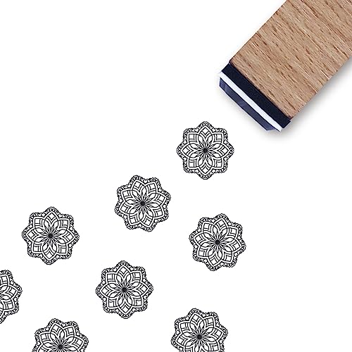 Mandala Gummistempel, 3/5 Zoll kleiner Mini-Stempel für Scrapbooking, Kartenherstellung, Planer von GUVSPTI