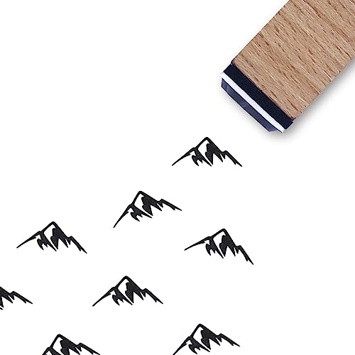 Mountain Gummistempel, 1,9 cm kleiner Mini-Stempel für Scrapbooking, Kartenherstellung, Planer von GUVSPTI