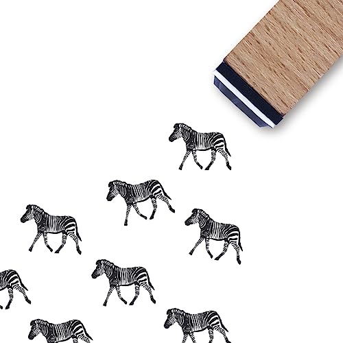 Zebra Gummistempel, 1,9 cm kleiner Mini-Stempel für Scrapbooking, Kartenherstellung, Planer von GUVSPTI