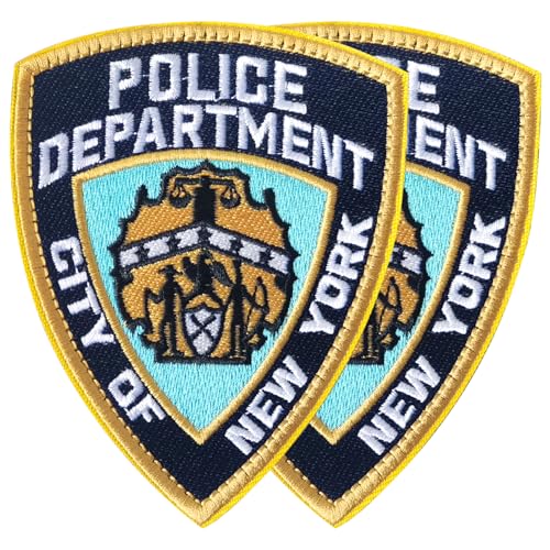 GYGYL Aufnäher, Motiv: US City of New York Police Department, bestickte Applikation für Mützen, Rucksäcke, Kleidung, Westen, Militäruniformen, taktische Ausrüstung usw von GUYI