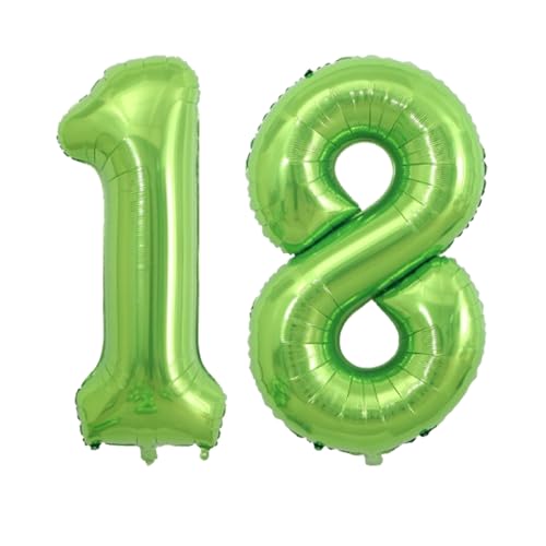 Luftballons Zahl 18 Retro Aprikose, 18 Geburtstag Luftballon Hellbraun 18 Ballon für 18 Geburtstag Jubiläum Dekoration, 2PC Groß 40 Zoll Digital 18 Jahre alt Nackt Ballons Neutraler Ballon Karamell 18 von GUsoul