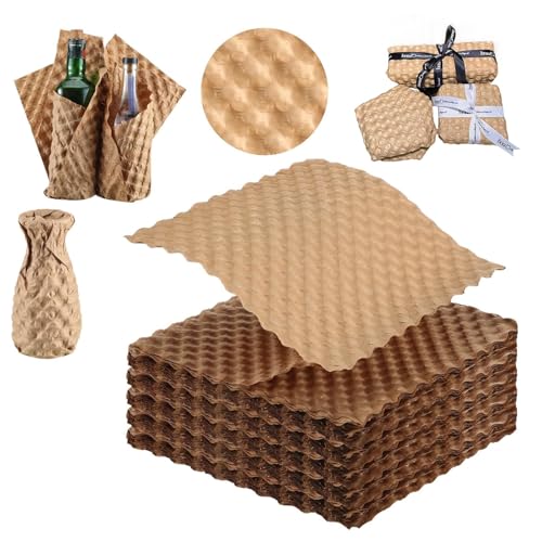 Bubble Paper Wrap, 100 Stück Packpapier, 28x30cm Wabenverpackungsmaterial, Bubble Paper Verpackung, für pakete, Papier noppenfolie, Bubble wrap packing rolle von GVPOELR