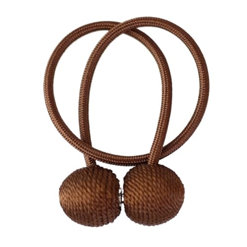 GWPOZGN Magnetische Vorhang Raffhalter Clip Vorhänge Schnalle Halter Dekorative Hause Polyester Vorhänge Zubehör(Brown,1 Piece) von GWPOZGN