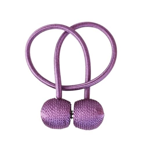 GWPOZGN Magnetische Vorhang Raffhalter Clip Vorhänge Schnalle Halter Dekorative Hause Polyester Vorhänge Zubehör(Purple,1 Piece) von GWPOZGN