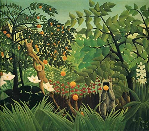 GWYDYB 5D DIY Diamond Painting Kits Henri Rousseau Works - Wanddekoration Kunsthandwerk Mosaik Malerei Geschenke 40×50cm von GWYDYB