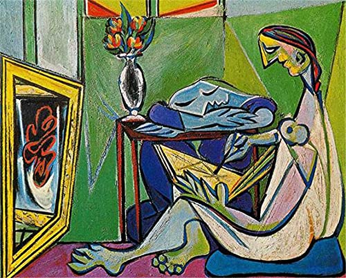 GWYDYB 5D Diamond Painting Set Picasso Berühmte Gemälde - Maler und kontemplatives Modell - Wanddekoration Kunsthandwerk Mosaik Malerei Geschenke 30×40cm von GWYDYB