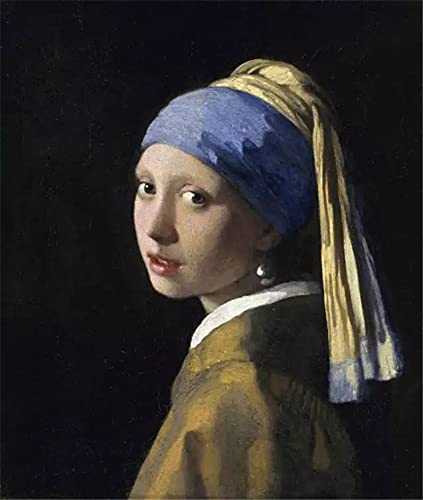 GWYDYB 5D Diamond Painting Sets Johannes Vermeer - Mädchen mit Perlenohrringen - Wanddekoration Kunsthandwerk Mosaik Malerei Geschenke 30×40cm von GWYDYB