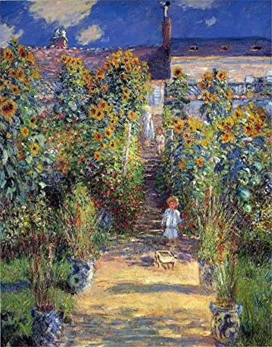 GWYDYB Claude Monets berühmte Gemälde - Wet Immonet Gardens - DIY 5D Diamond Art Painting Kits Kreuzstich Stickerei Dekoration Geschenke 30×40cm von GWYDYB