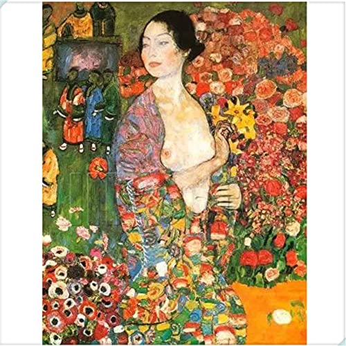 GWYDYB Erwachsene Malen nach Zahlen DIY Ölgemälde Kit Kreatives Home Art Decor Klimt Works 40 * 50cm von GWYDYB