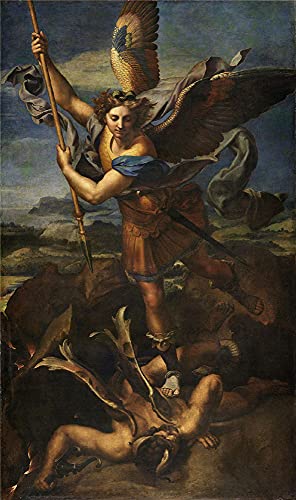 GWYDYB DIY 5D Diamond Painting Sets, Raphaels berühmte Gemälde - Erzengel Michael und Satan - Wanddekoration 40×50cm von GWYDYB