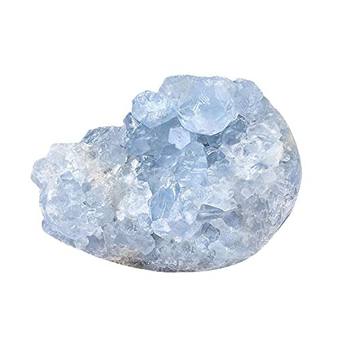 GXFCAI Natürlicher schöner Madagaskar Celestit Kristall Drusen Cluster Geode Blau Mineral Sky Stone Rough von GXFCAI