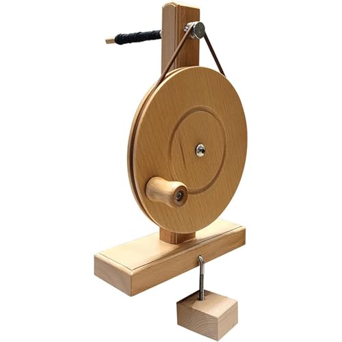 Handgefertigtes Holzgarn-Spinnrad, Holz-Strickgarn-Spinner, Gleichmäßige Drehung Und Hohe Geschwindigkeit, Geeignet Für Spulen-Innendurchmesser 5–7 Mm Zum Spinnen Von Wolle, Baumwolle, Seide Usw. von GXLDIANPU