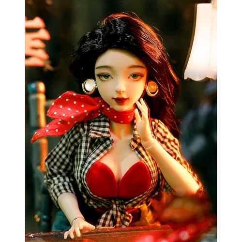 1/4 Retro SD Doll Mode BJD-Puppe 41cm 16,14 Zoll Ball Jointed Doll Handgefertigt Aktion Figur mit Kleidung Schuhe Perücke Bilden Zubehör, Fortschrittliches Harzmaterial von GYHCB