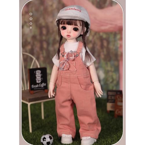 1/6 BJD Doll Niedliche Kugelgelenkpuppe, Modische Mini-SD-Puppe Actionfigur mit Kleidung Schuhe Perücke Make-up, Überraschungsgeschenk, Höhe 26cm/10.23in von GYHCB