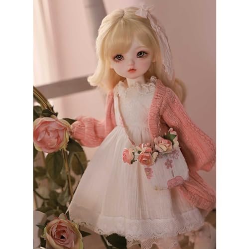 1/6 Mini BJD Doll SD-Puppe 27cm/10,6 Zoll Kugelgelenkpuppen mit Vollständiger Satz Kleidung Schuhe Perücke Bilden, Harzmaterial, Jubiläumsgeschenk von GYHCB