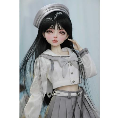 56 cm Mode BJD Doll 1/3 College-Stil SD-Puppe 31 Beweglich Mechanische Gelenke Sammlerstück Actionfigur mit Komplettset Kleidung Zubehör von GYHCB