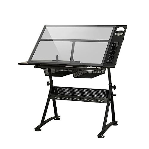 GYKOZY Höhenverstellbarer Zeichentisch, leichtes Aluminiumlegierungsmaterial, stabil und stark, mit Stühlen, geeignet für das Lernen und die Unterhaltung von Kindern GYKOZY Höhenverstellbarer Zeichentisch, leichtes Aluminiumlegierungsmaterial, stabil und stark, mit Stühlen, geeignet für das Lernen und die Unterhaltung von Kindern von GYKOZY