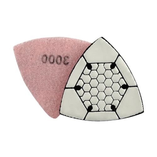 GYQIZSS 1/7Pcs Dreieck Schleif Pad 90mm Diamant Trocken Polieren Pad Schleifpapier for Erneuerer Werkzeug Multi-Funktion oszillierende Schleifen Pads von GYQIZSS