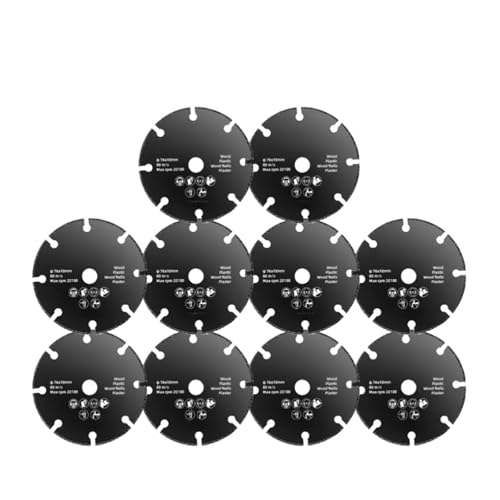 GYQIZSS 1-10PCS 76mm Sägeblatt Elektrische Schleifen Trennscheibe Dreh Werkzeug Metall Cutter Power Werkzeug Holz Schneiden for Winkel Grinder von GYQIZSS