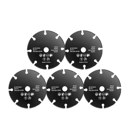 GYQIZSS 1-10PCS 76mm Sägeblatt Elektrische Schleifen Trennscheibe Dreh Werkzeug Metall Cutter Power Werkzeug Holz Schneiden for Winkel Grinder von GYQIZSS