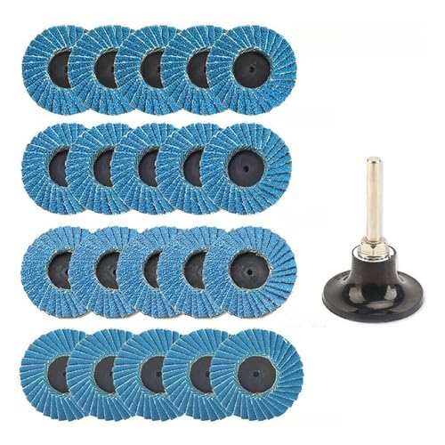 GYQIZSS 20/21 Stücke 50mm Flap Discs 2 Zoll Schleif Scheiben 40/60/80/120 Grit Roll Lock schleifen Schleif Räder Klingen for Winkel Grinder von GYQIZSS