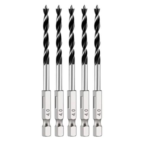 GYQIZSS 3/5/7PCS 3/4/5/6/7/8/10mm 1/4 sechseckigen Griff Drei Spitzen Holz Bohrer Bit Set Holzbearbeitung Loch Reiben Power Tool von GYQIZSS