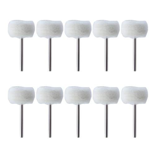 GYQIZSS 5-50Pcs Mini Wolle Polieren Kopf 3mm Schaft Polieren Rad Polnischen Pinsel Bohrer Rotary Schleif Pinsel Hand schleifen Polieren Werkzeuge von GYQIZSS