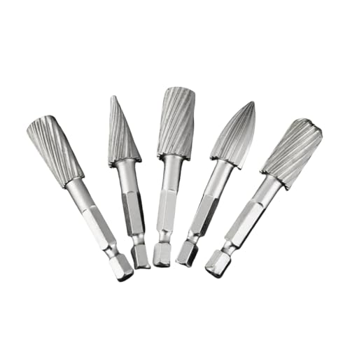 GYQIZSS 6Pcs High-speed Stahl Routing Router Bohrer Set Fräser Rotary Grat Werkzeug Gravur Schleif Werkzeuge Holz Metall fräser von GYQIZSS