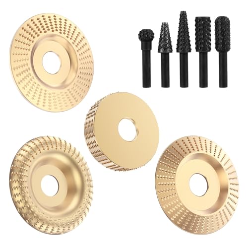 GYQIZSS 9Pcs Winkel Grinder Holz Carving Disc Holzbearbeitung Schleifen Rad 4 zoll Schleif Disc Dreh Werkzeug 22mm Bohrung Gestaltung schleif Werkzeug von GYQIZSS