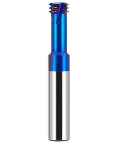 Fräser HRC68 Wolframstahl Hartmetall Blaue Nanobeschichtung 3-Zahn-Gewindeschaftfräser CNC-Fräserwerkzeuge for mechanische Bearbeitung(M1.0x0.25) von GYSABVC