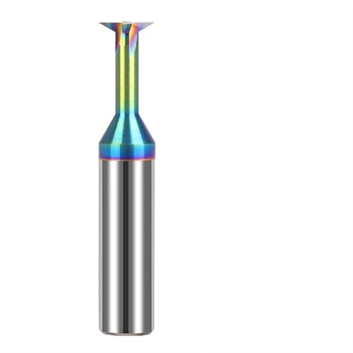 Wolframstahl-Hartmetall HRC60 4-Flöten-Schwalbenschwanz-Fräser 30/45/60 ° for die mechanische CNC-Bearbeitung von Aluminium-Schaftfräser(D2x30degx50L) von GYSABVC