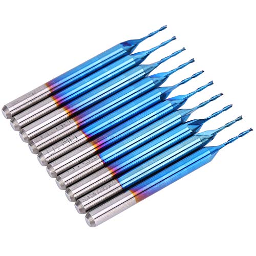 10 Pcs Spiralrouter Bit 3,175 X 17 Mm CNC Router Bits Endmühle Holz Arbeiten Mahlen Cutter von GYZOUKA